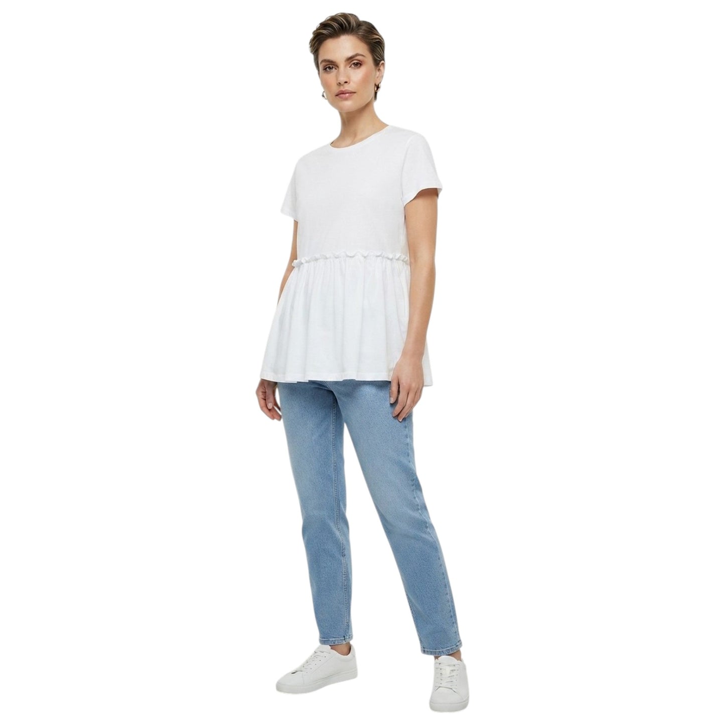 Women's Plain Top,White