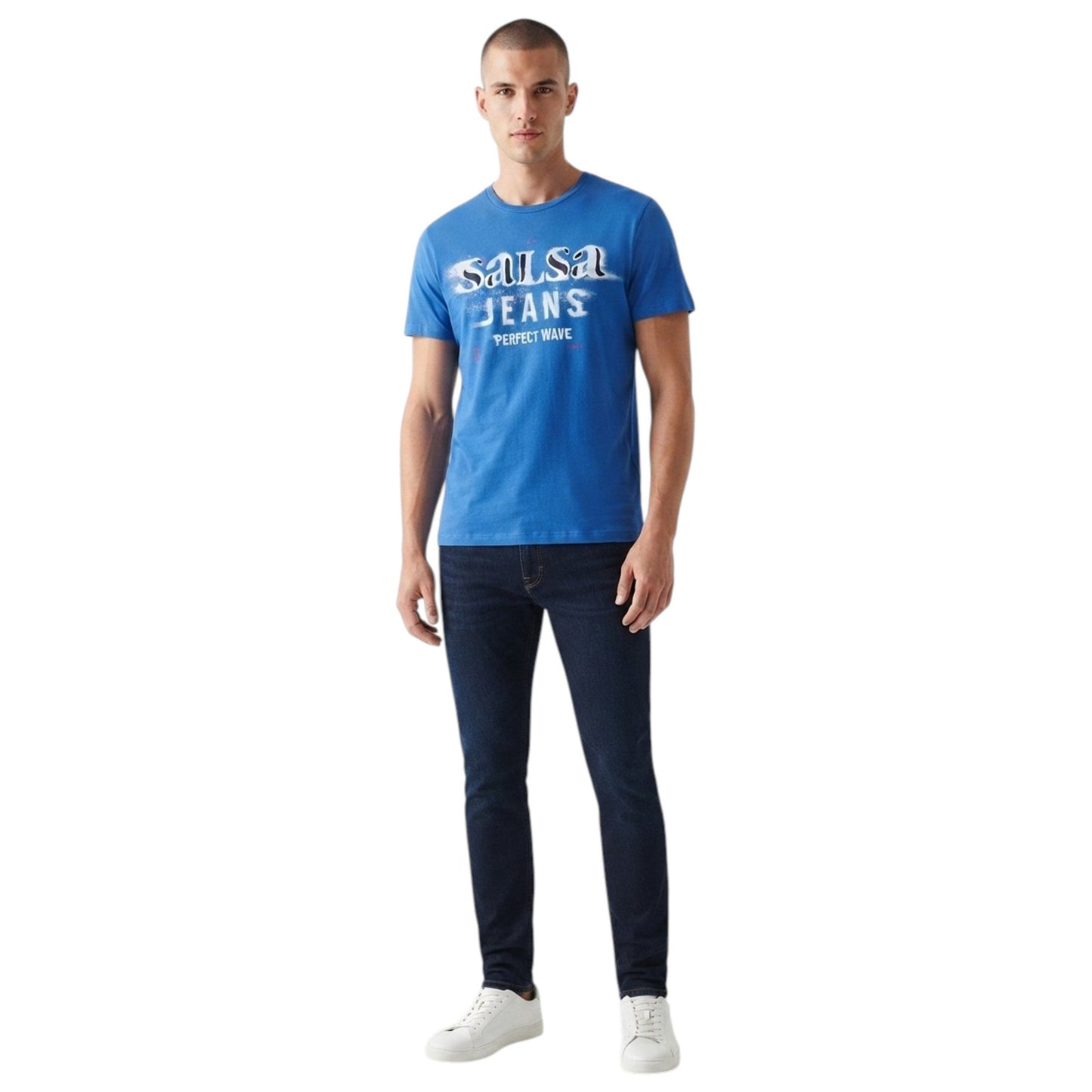 Men's Printed Top,Blue