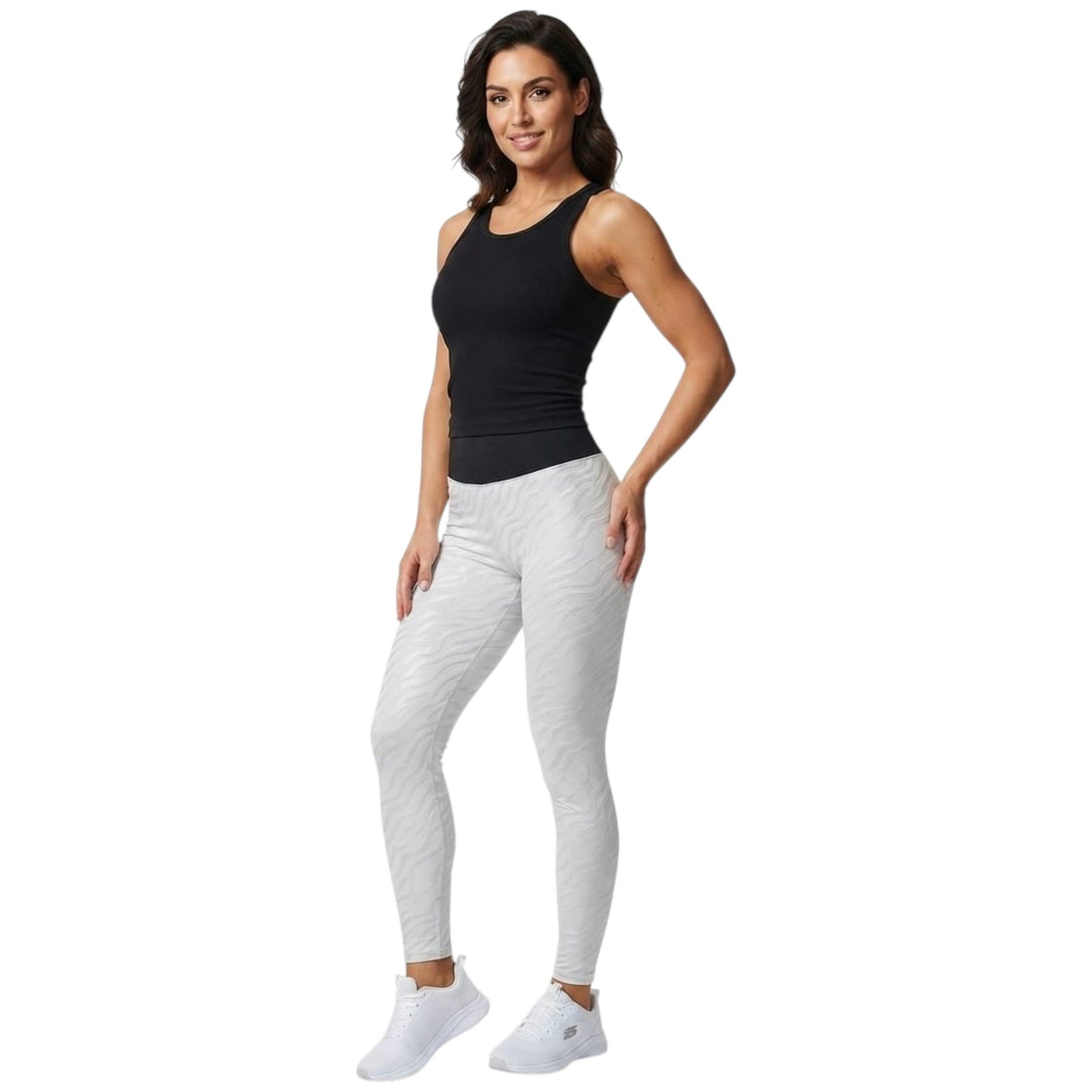 Women's Textured Legging,Light Grey