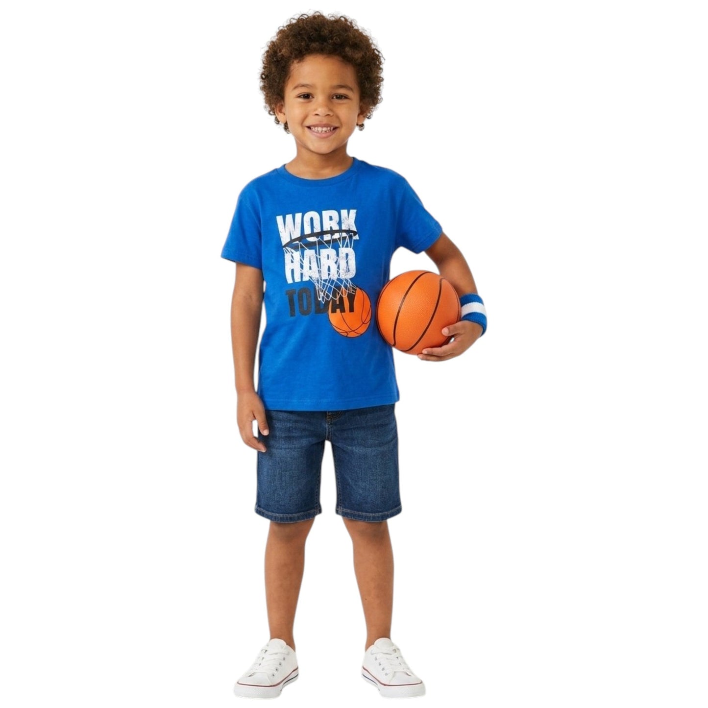 Kids Boy's Printed Top,Blue