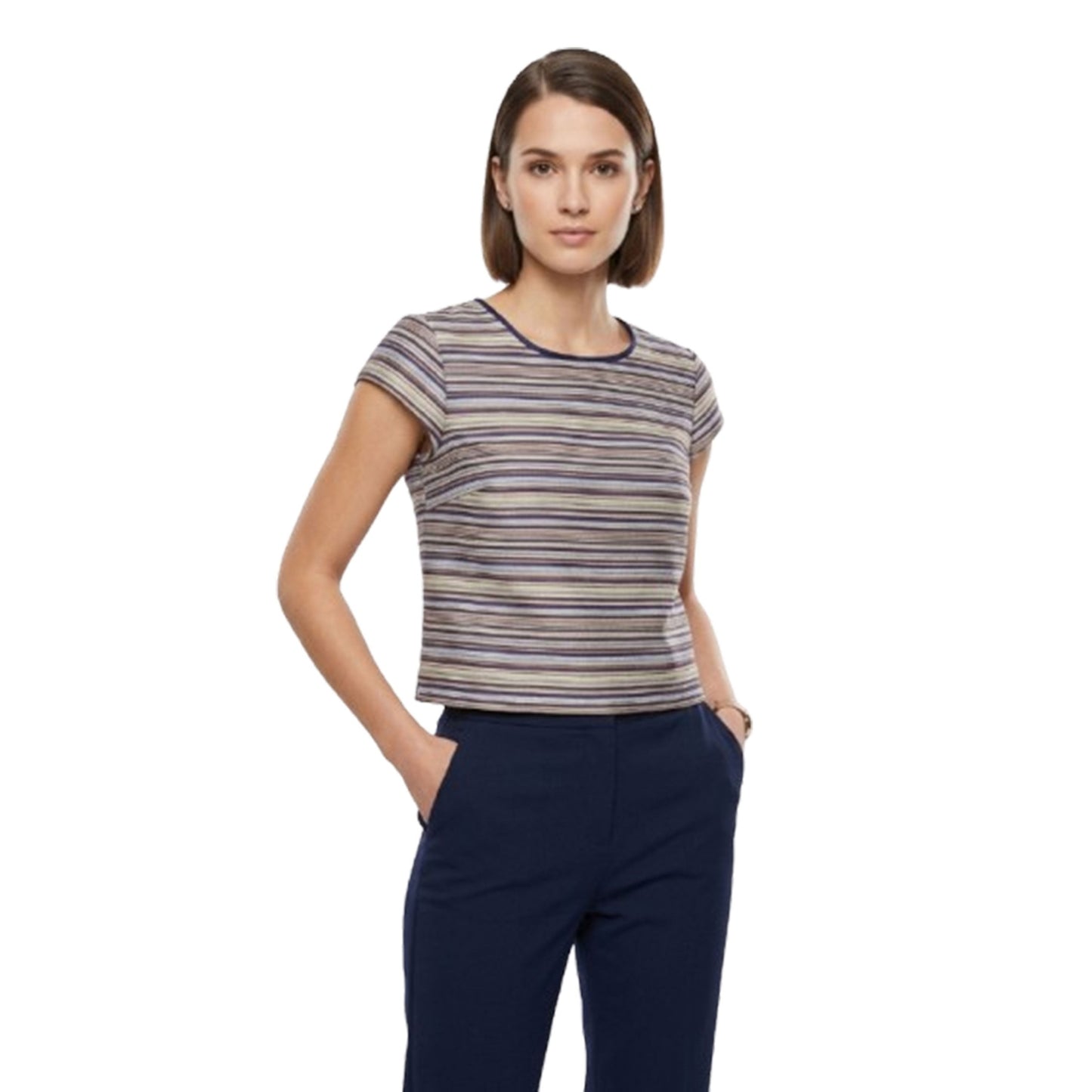 Women's Stripped Top,Multi