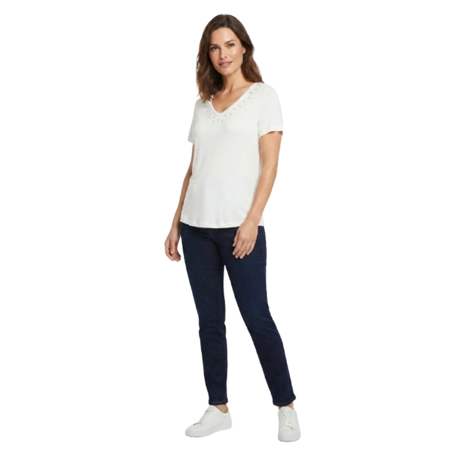 Women's Plain Solid Top,White