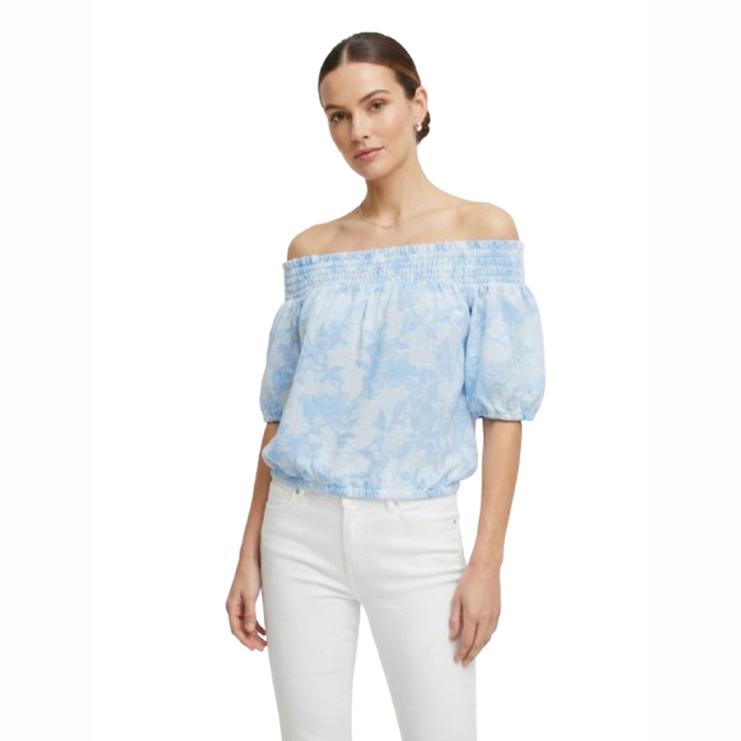 Women's Printed Top,Blue
