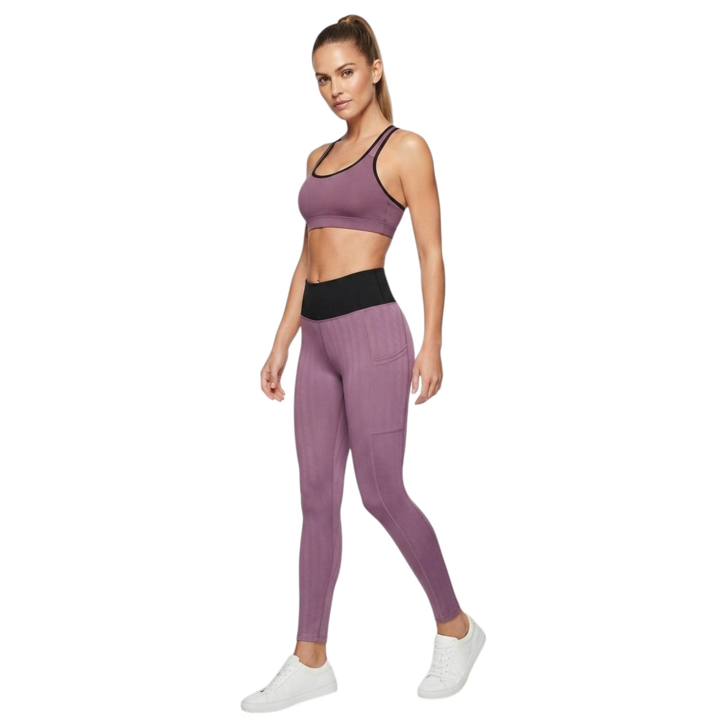 Women's Printed Legging,Mauve