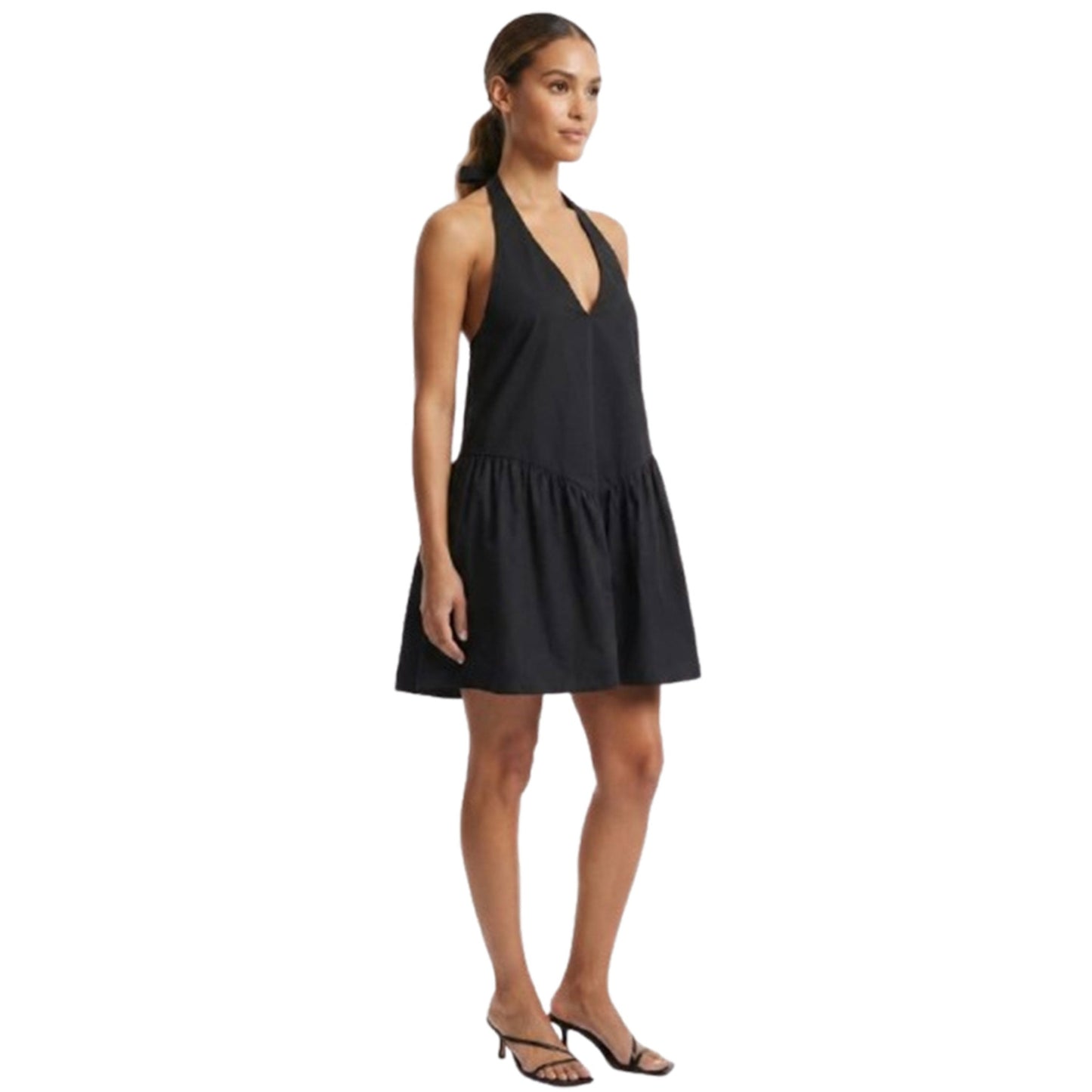 Women 's Plain Dress,Black