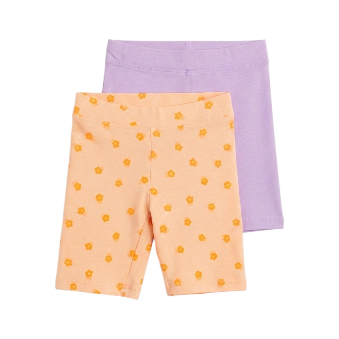 Kids Girl's Printed Short Set 2Pieces,Orange/Purple