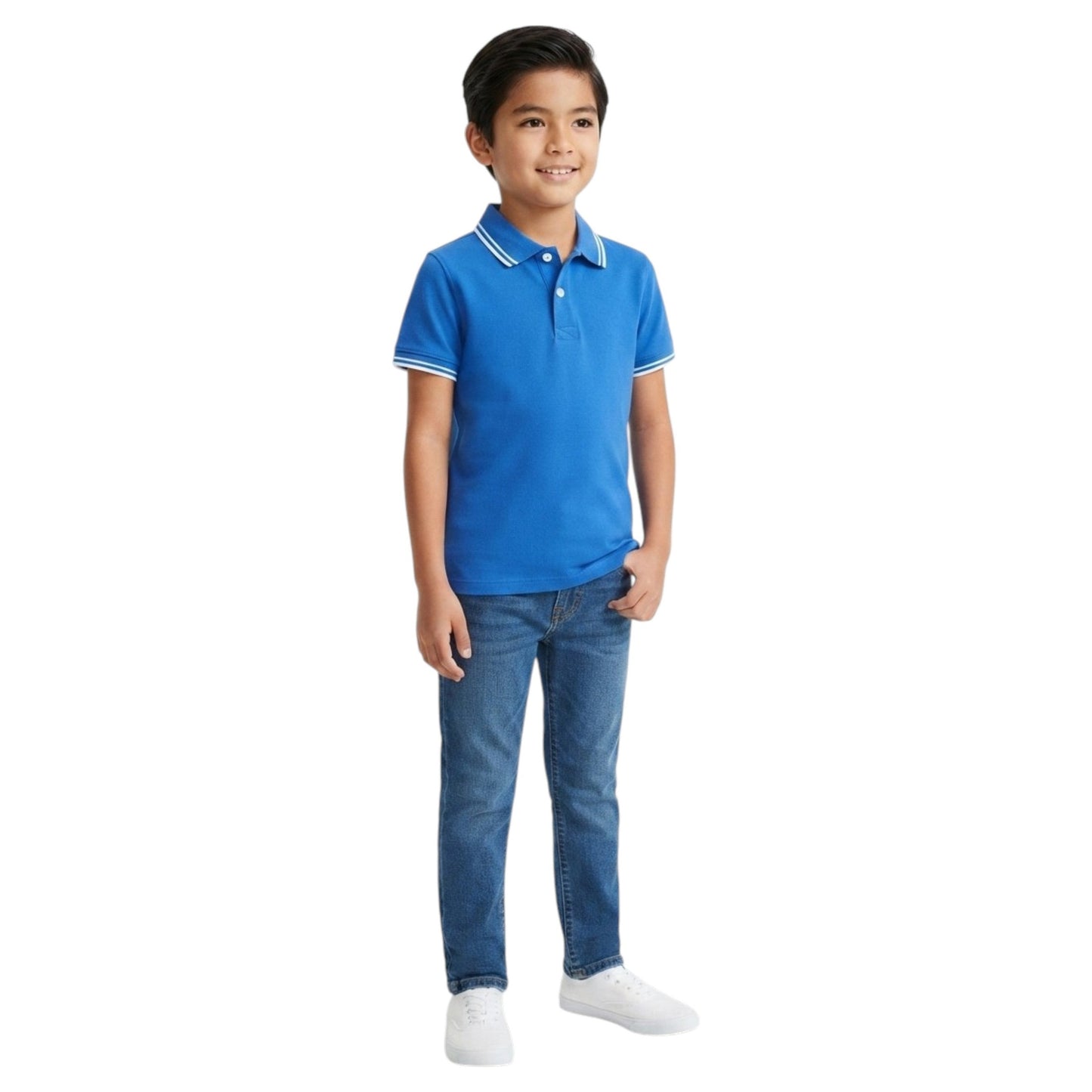 Kids Boy's Plain Top,Blue
