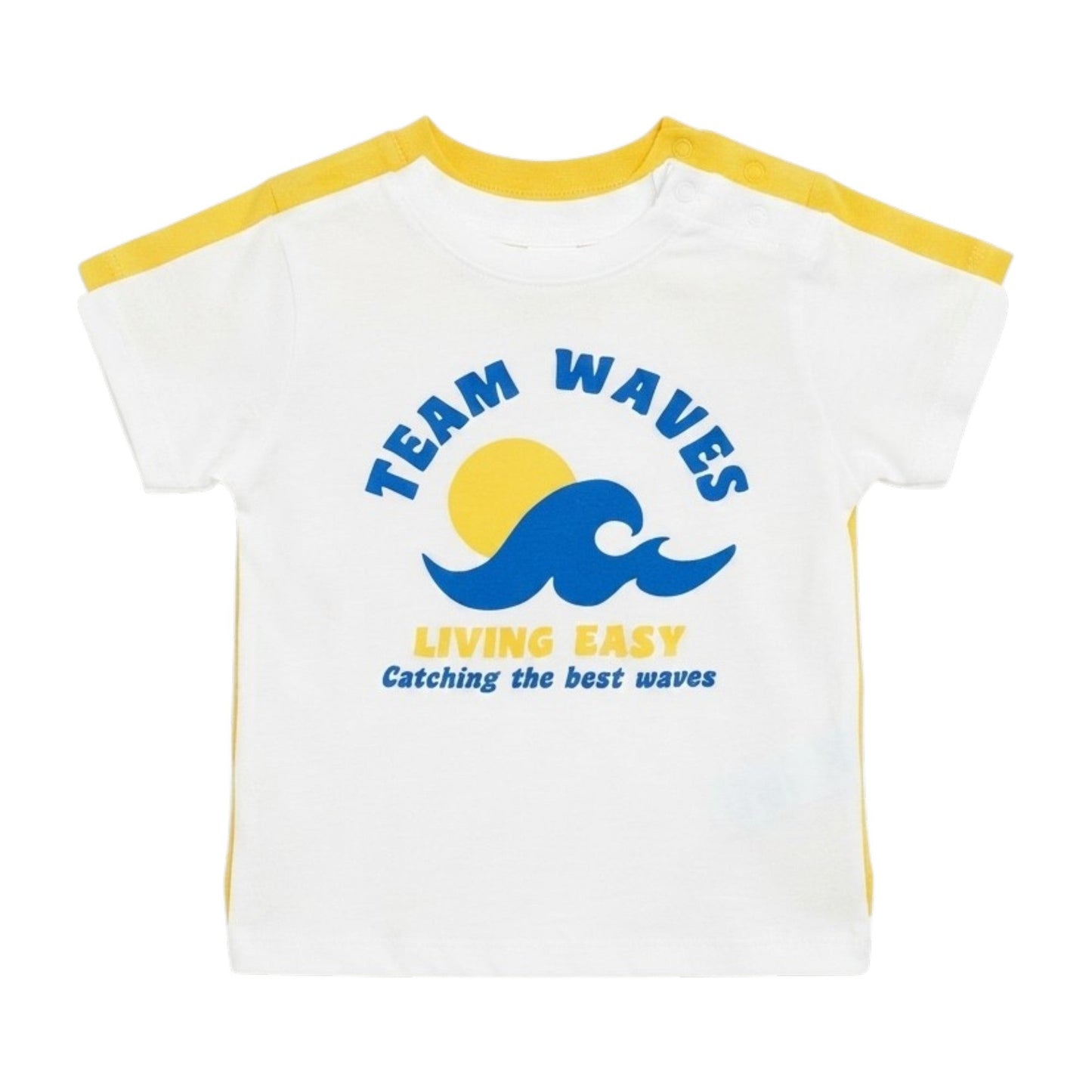 Kids Boy's Printed Top Set 2Pieces,Yellow/White