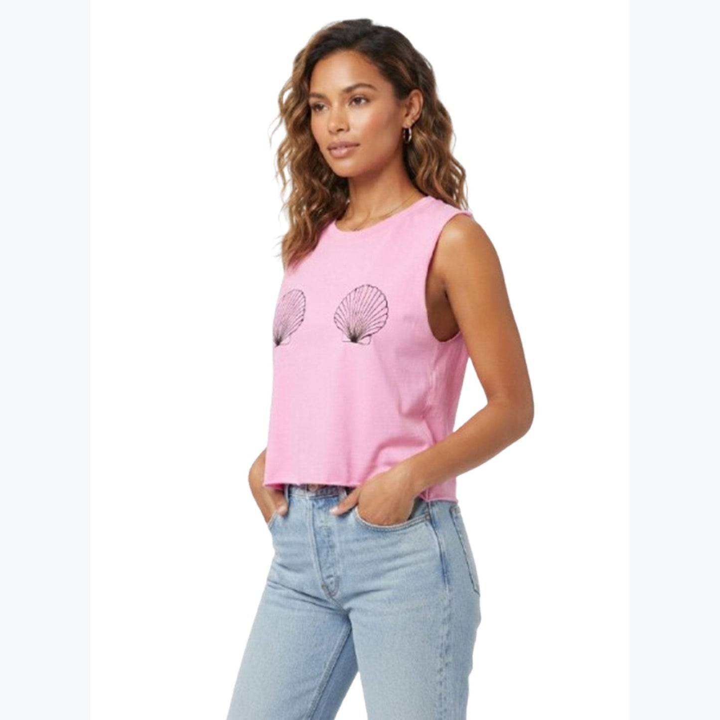 Women's Printed Top,Pink