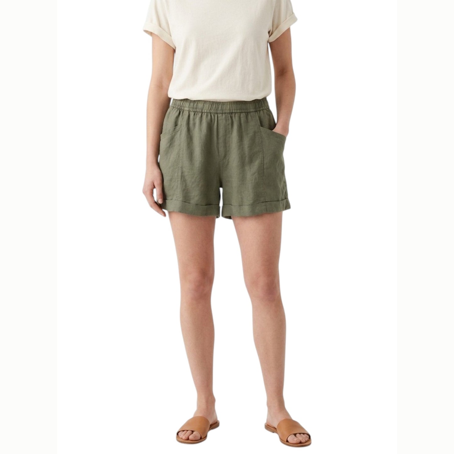 Women's Plain Short,Olive