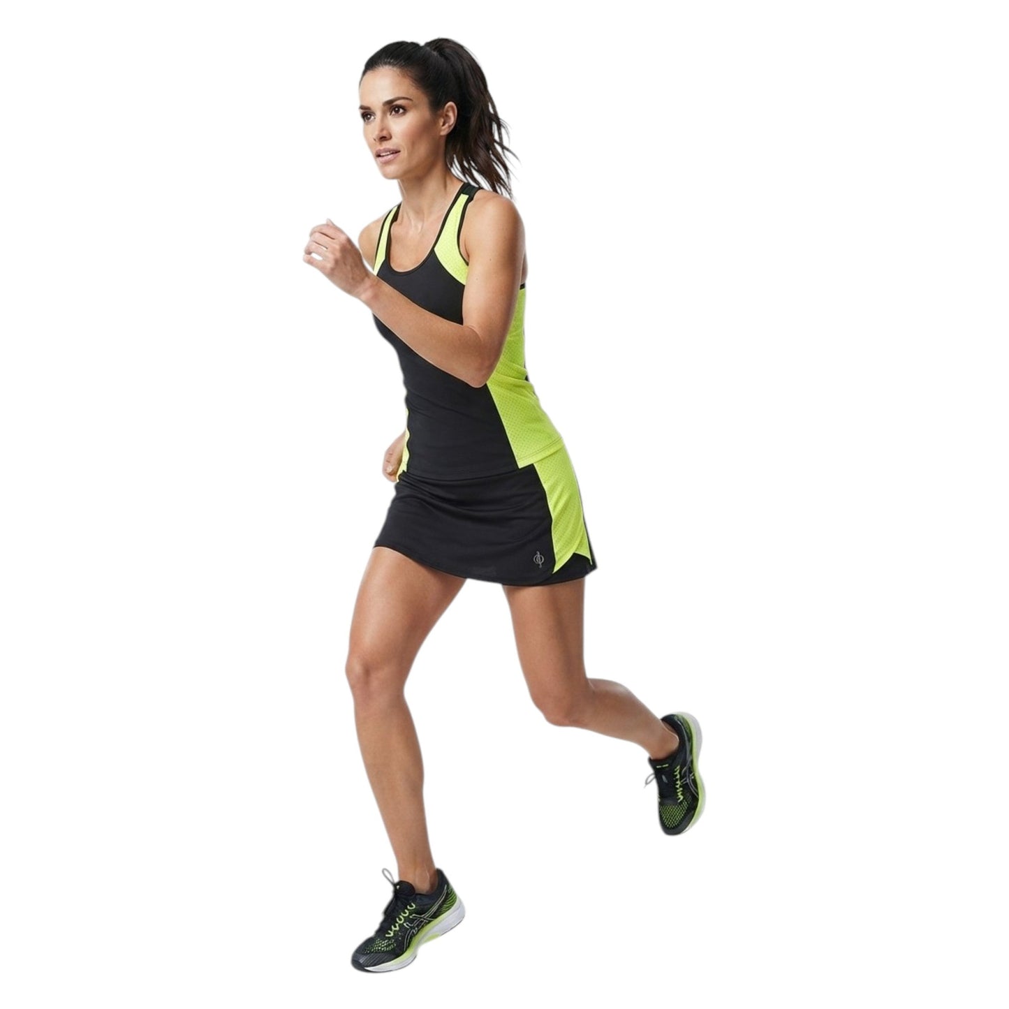 Women's Colorblocked Skort,Black