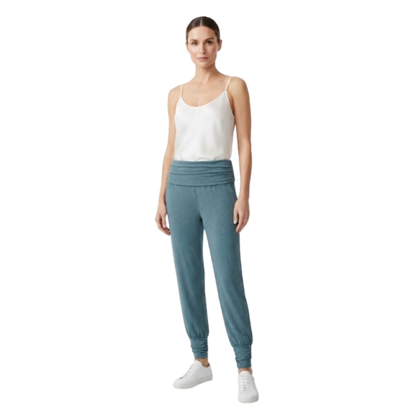 Women's Plain Sport Pants,Dusty Green