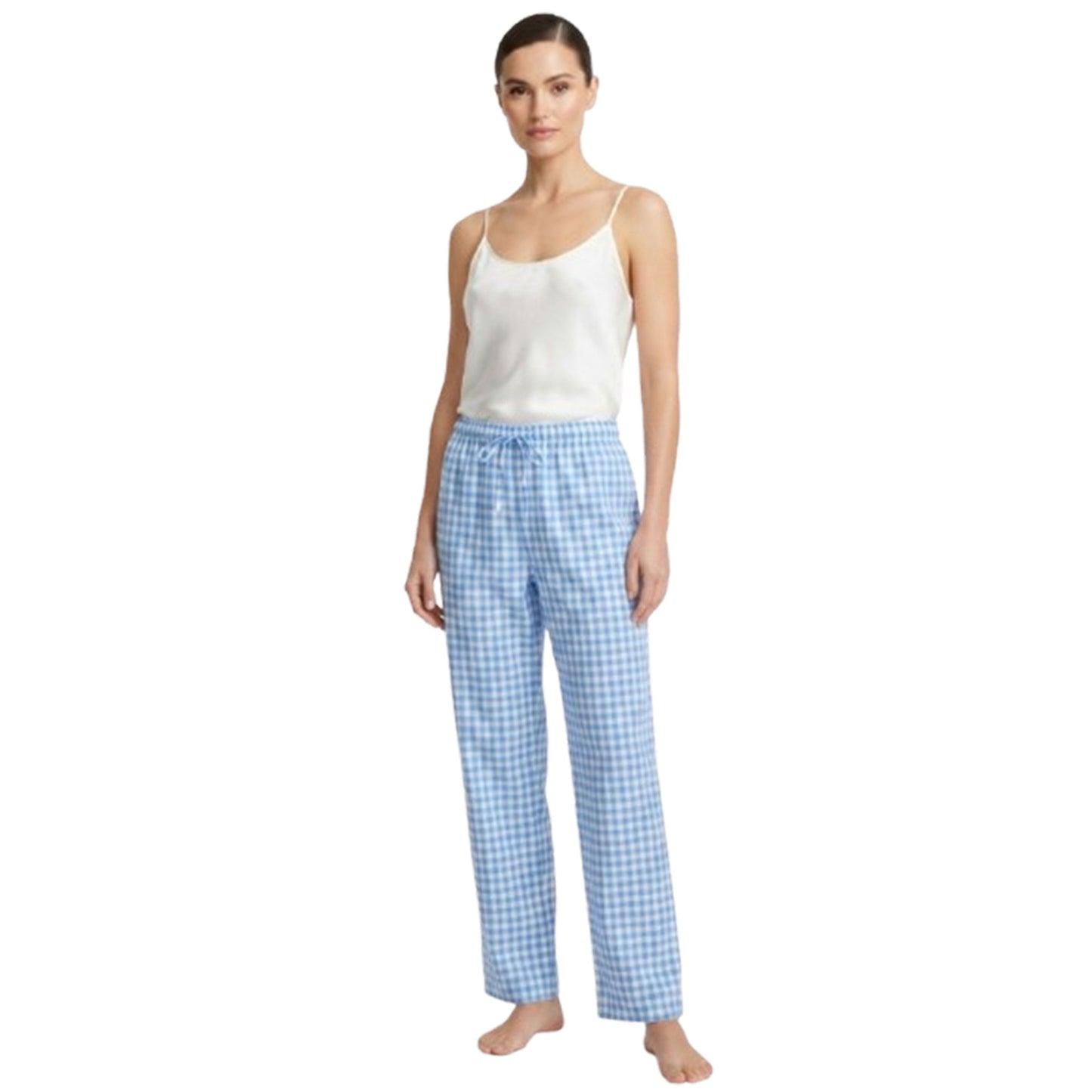 Women's Plaid Sleepwear Pants,Blue