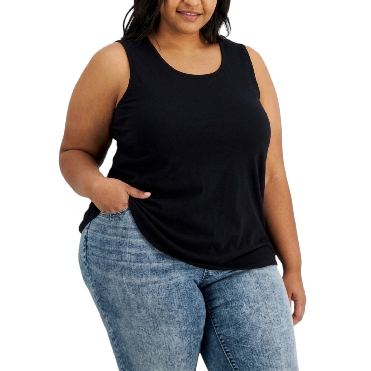 Women's Plain Solid Top,Black