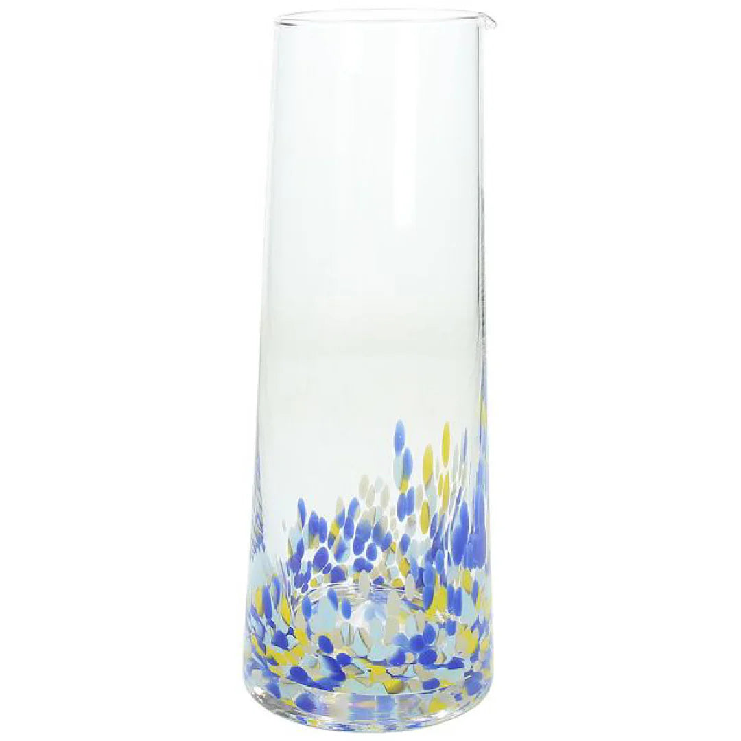Tognana Vetro Venezia Blue -Yellow Carafe 10x26 h