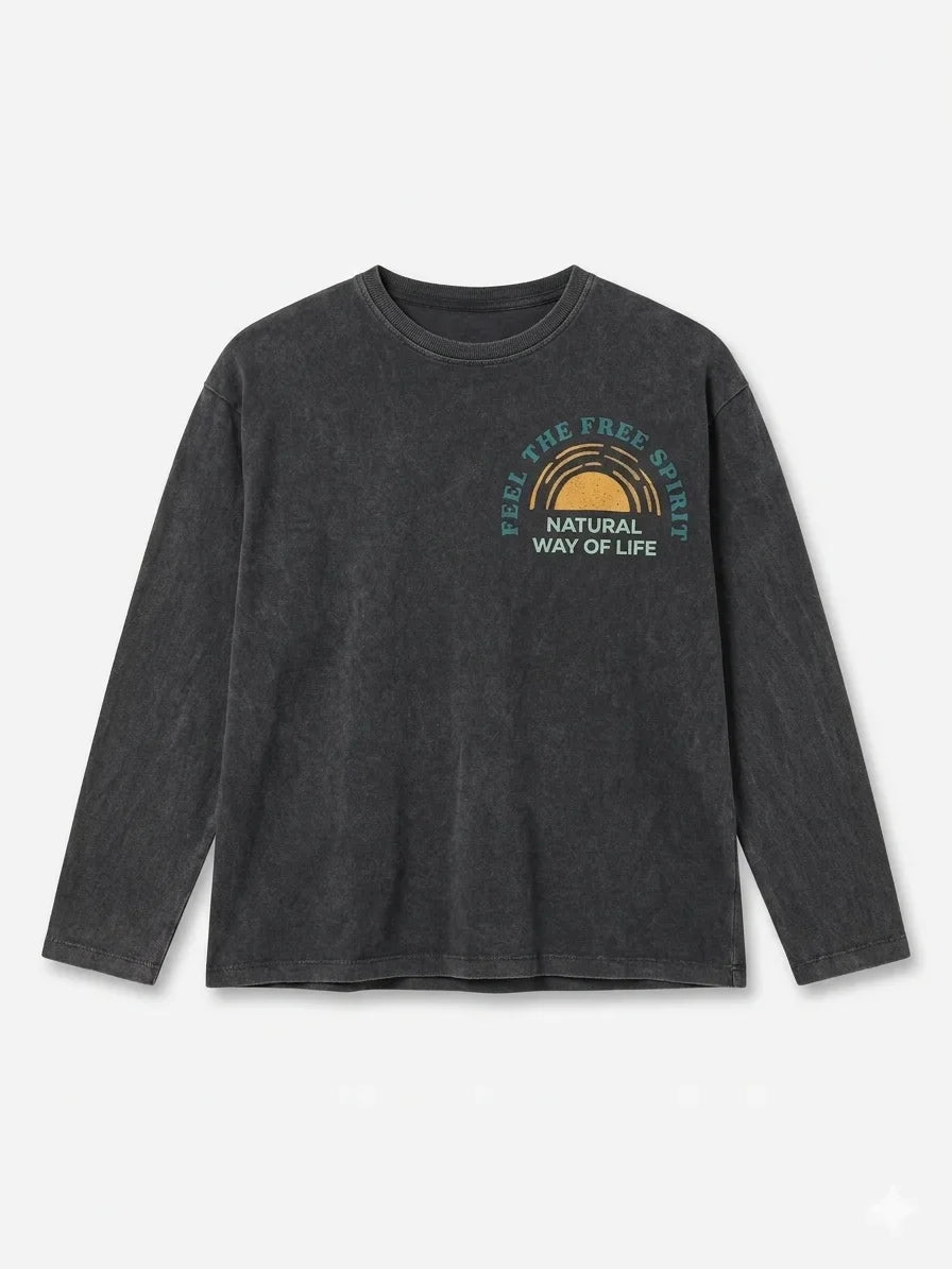Zara Boy's Dark Grey Printed Blouse| Zara In Lebanon