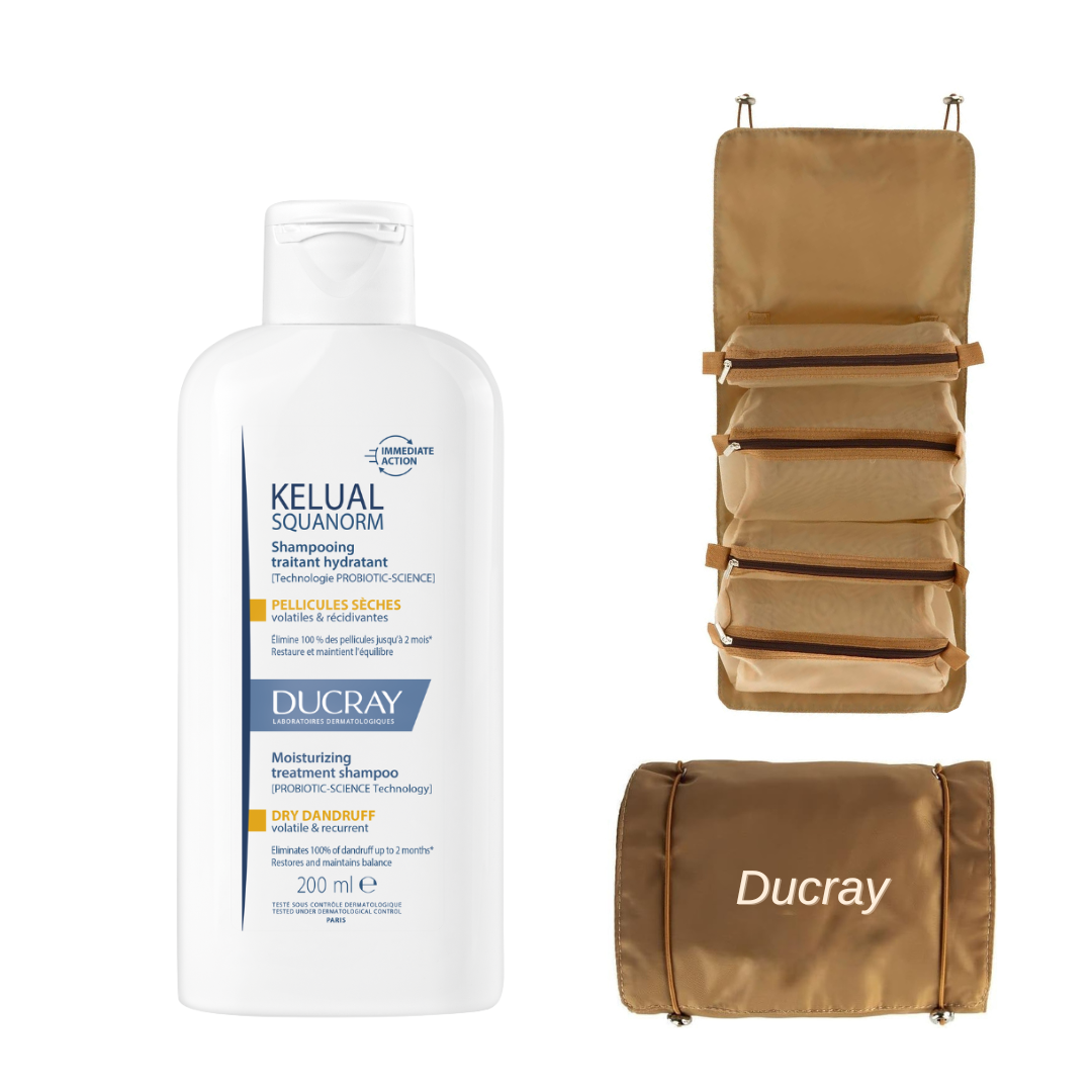 DUCRAY SQUANORM shampoo anti-pelicullaire seches+ pouch