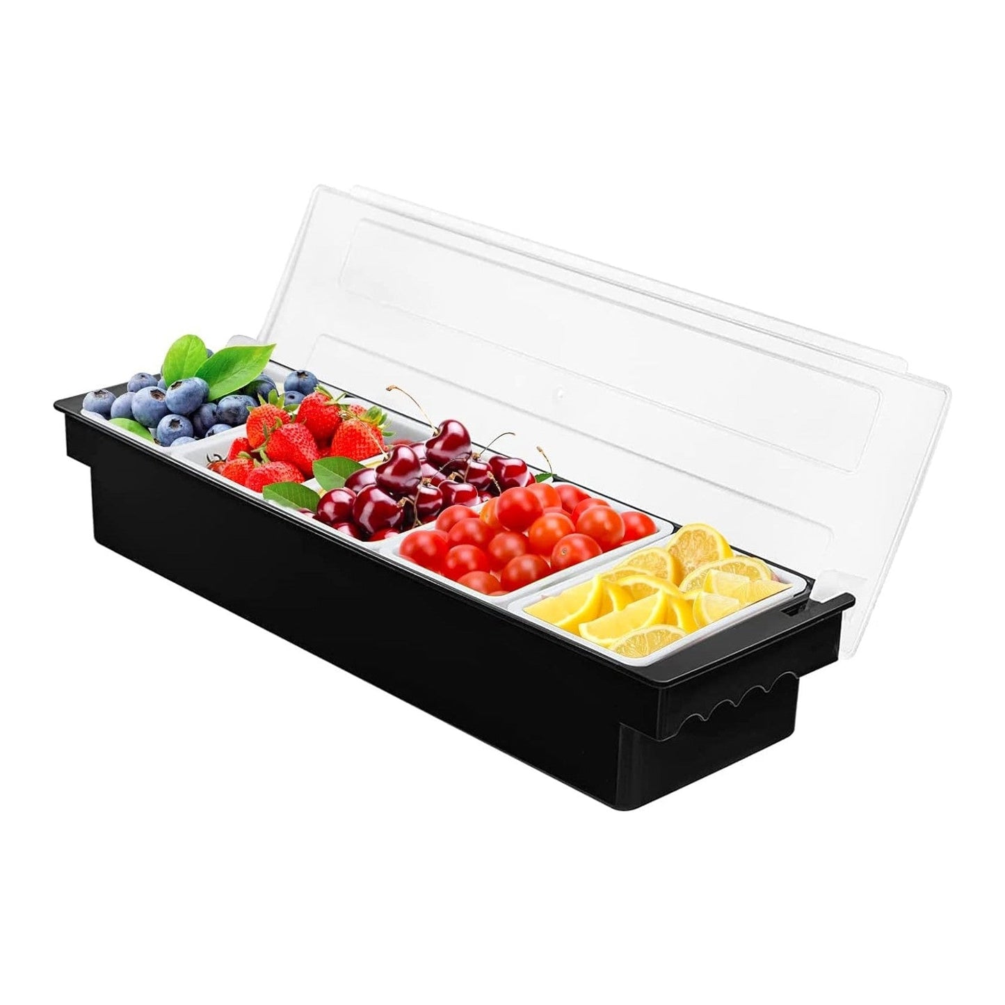 5 Compartment Seasoning Case Bar Condiment Box