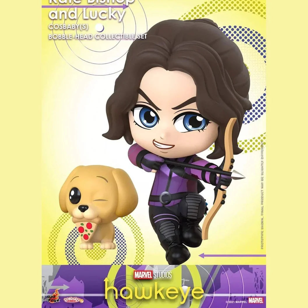 Marvel - Hot Toys Hawkeye Cosbaby Featuring Kate Bishop & Lucky
