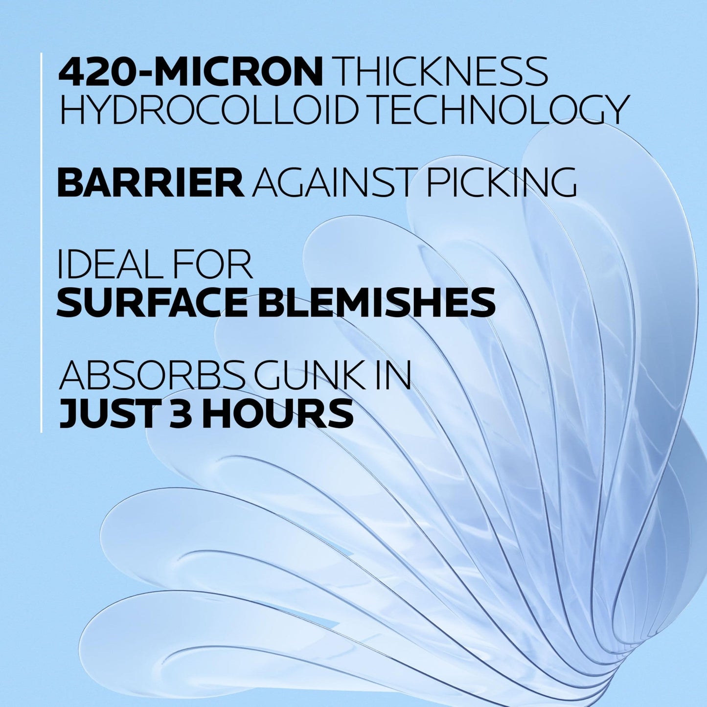 La Roche-Posay Effaclar Multi-Target Blemish Patches, Hydrocolloid Pimple Patches For Face Shields, Targets & Absorbs, Suitable Under Makeup, 22 Patches, 12 Small Size & 10 Medium Size - Medaid International