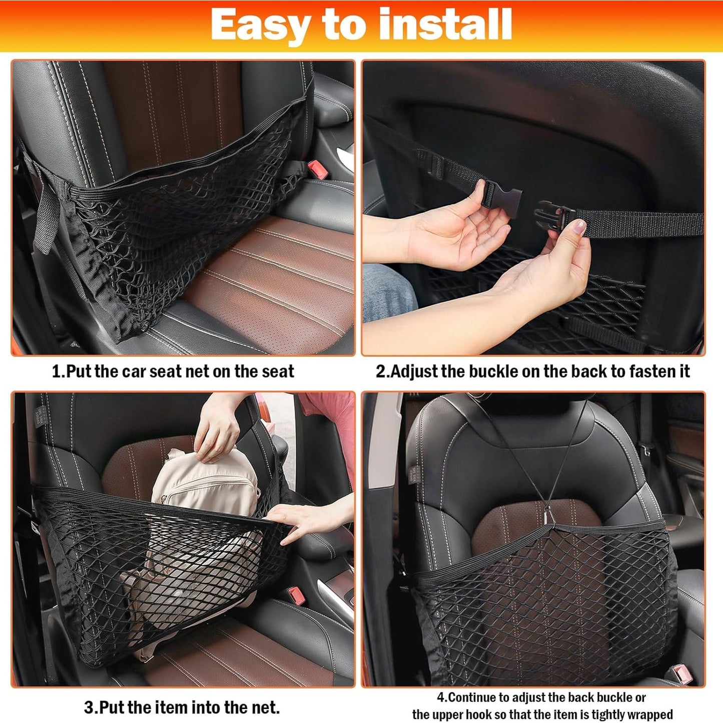 Car Seat Net Organizer Rope