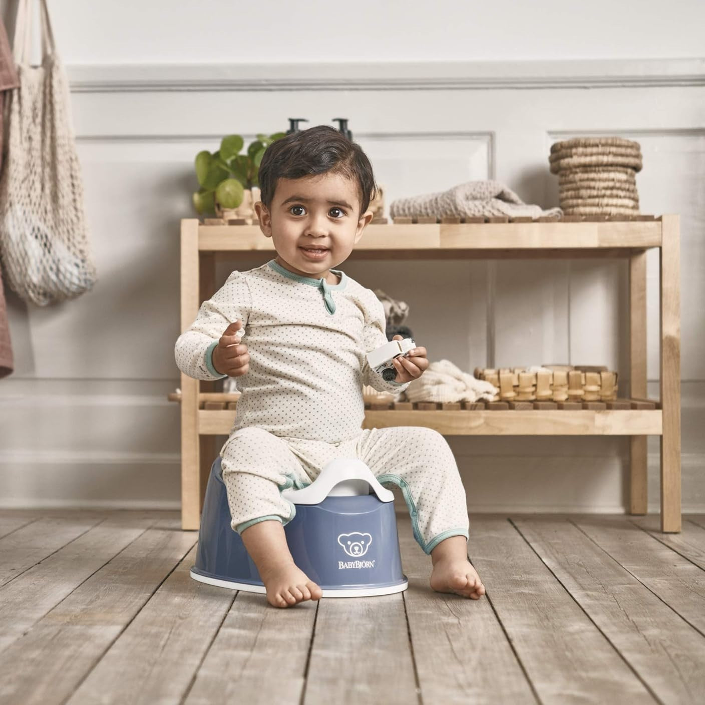 Babybjorn - Potty Chair - Deep Blue&White