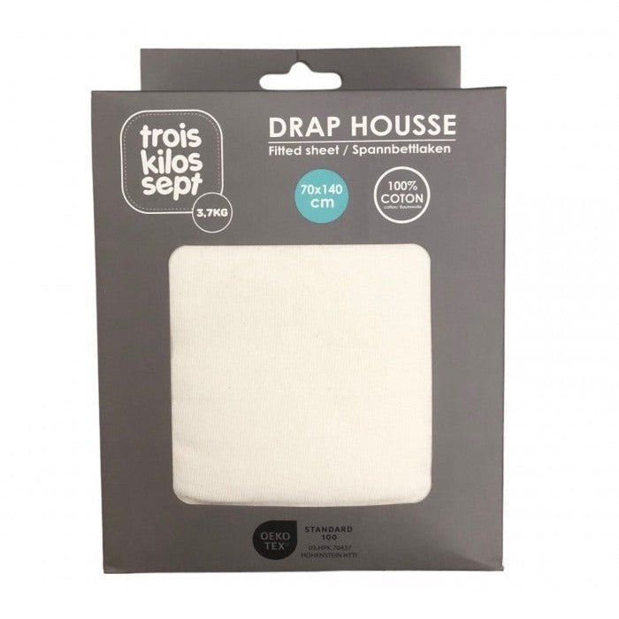 Vanilla Fitted Crib Sheet (70x140 cm)