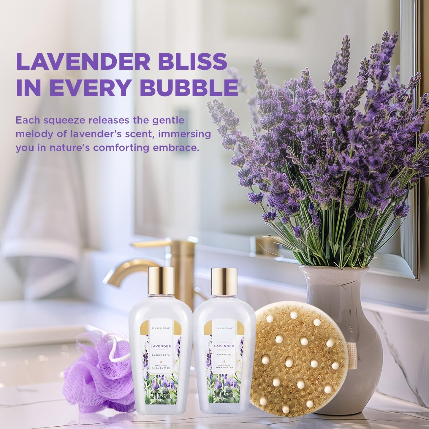 Gift Baskets for Women Spa Gift Baskets Spa Luxetique Tote Bag for Her Bath Sets - Medaid International