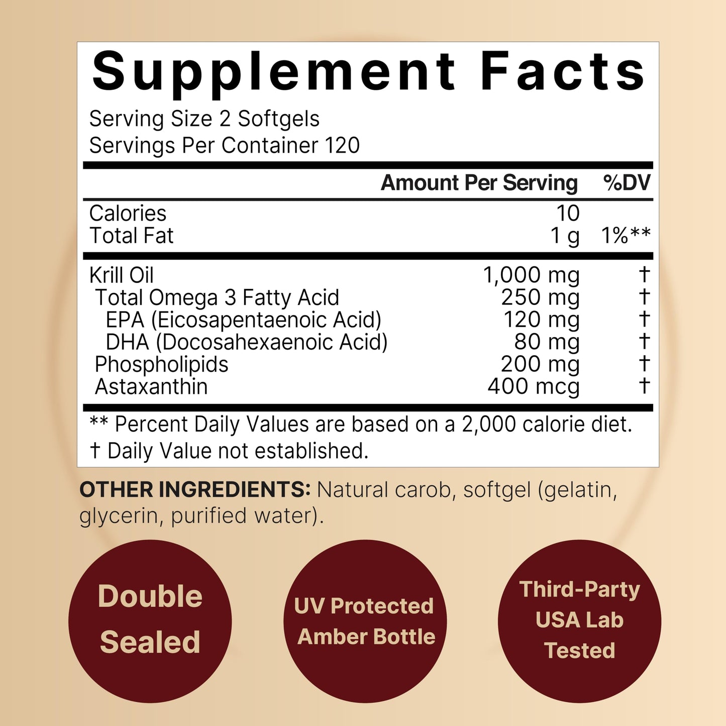NatureBell Antarctic Krill Oil 1000mg Supplement, 240 Softgels, Natural Source of Omega-3s, EPA, DHA and Astaxanthin - No Aftertaste - Support Heart Health, Mercury Free & Non-GMO - Medaid International