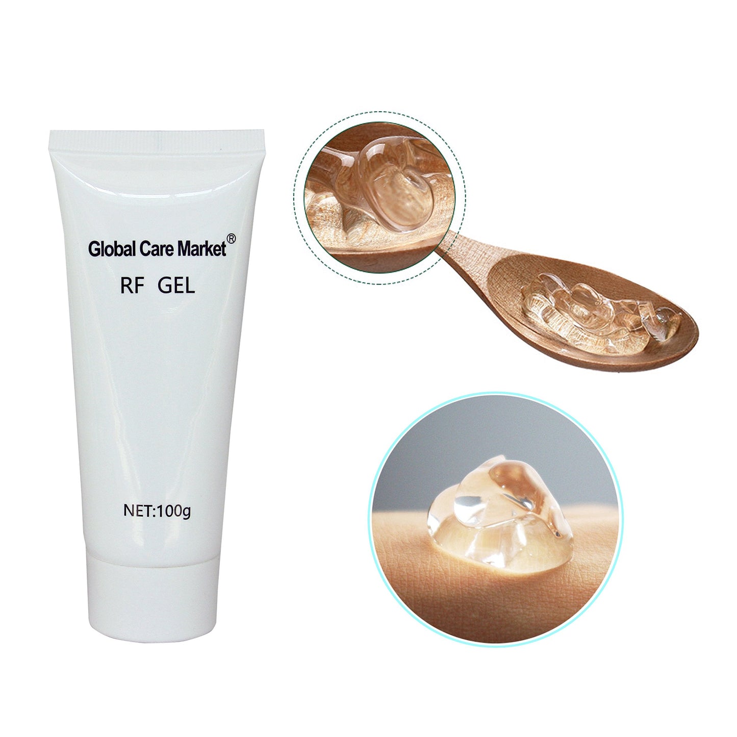 RF Conductive Gel for Microcurrent Facial Device, Hydrating Cream for Radio Frequency Skin Tightening Machines, Paraben-free Skin Cooling Gel for IPL Hair Removals - Medaid International