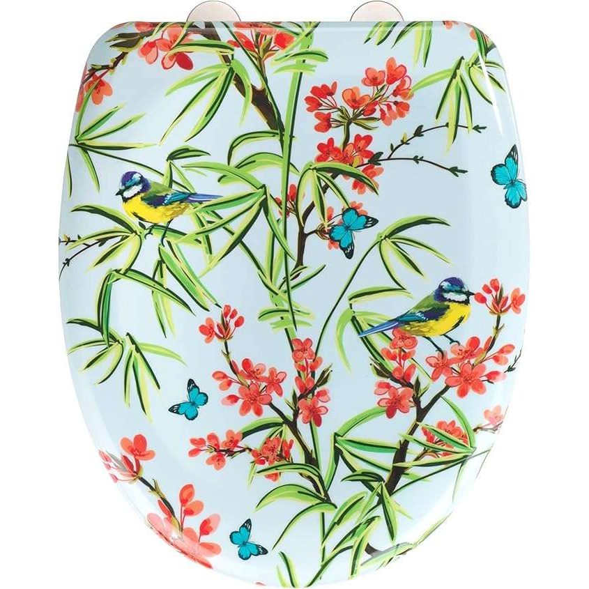 Wenko Toilet Seat Premium Duroplast Design with Soft-Close Mechanism (Natura)