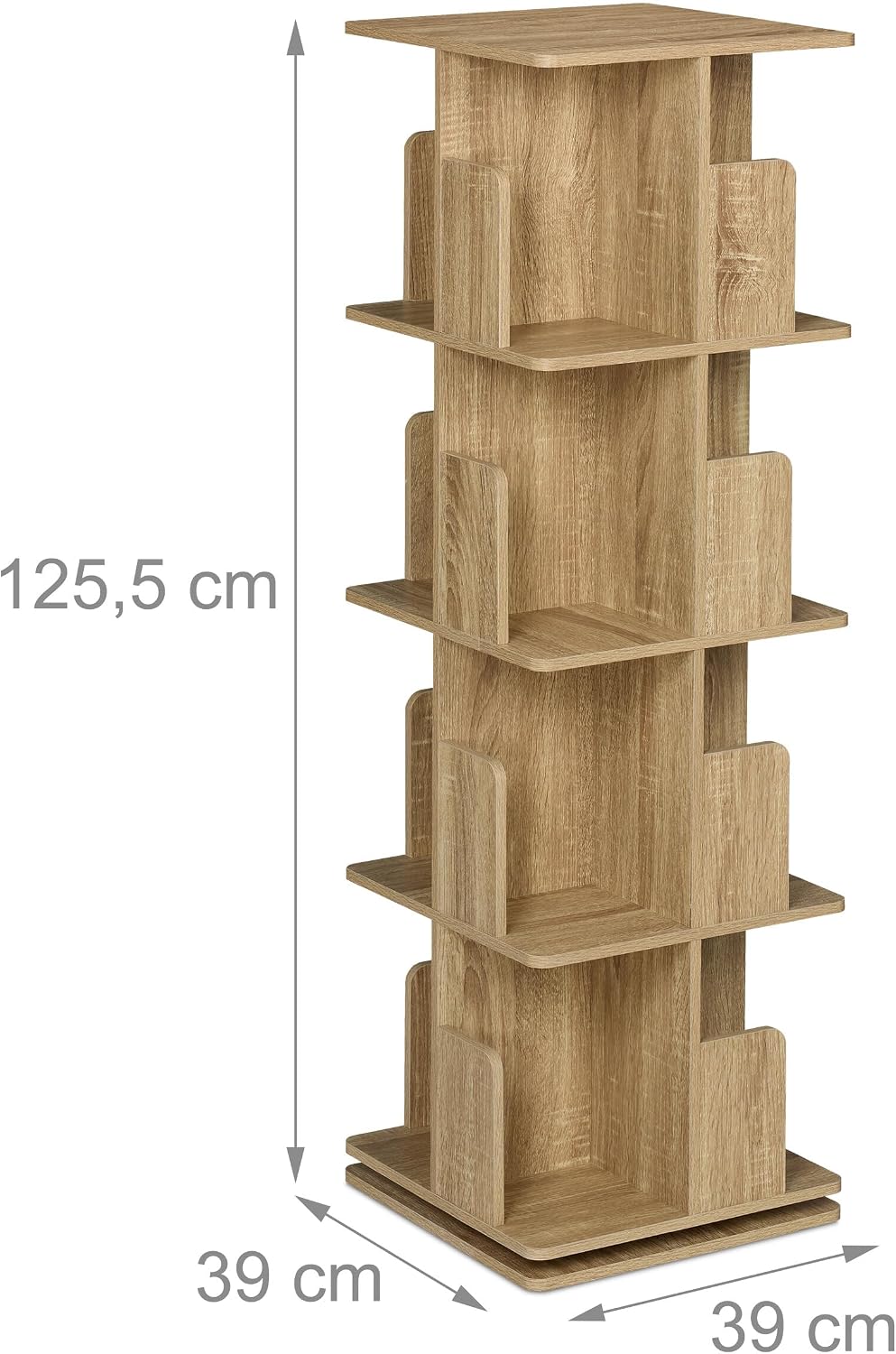 Relaxdays Rotating Bookcase