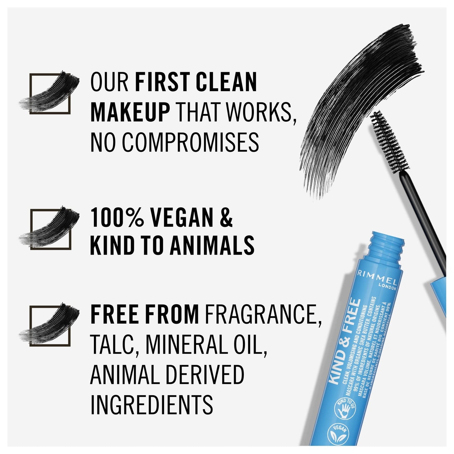 Rimmel kind&free mascara 001-black