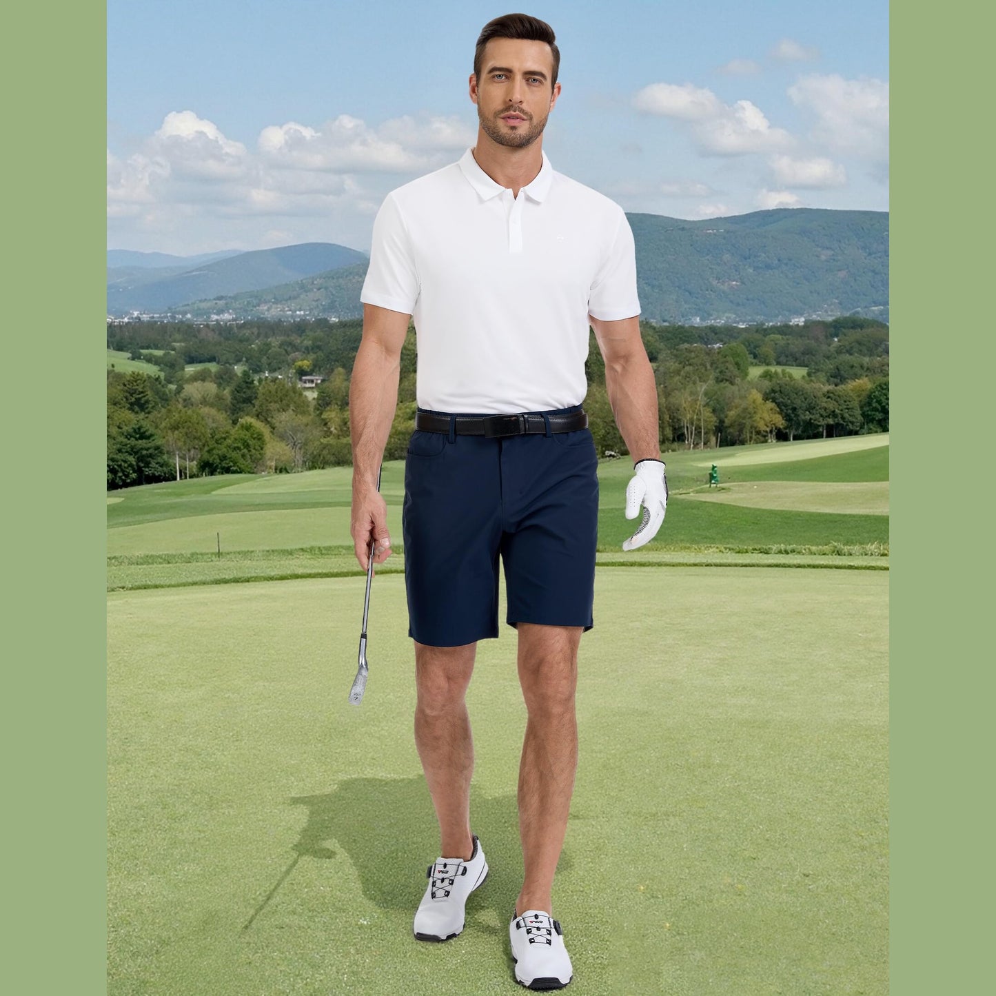 Pioneer Camp Men's Golf Shirt UPF 50+ Quick Dry Polo Shirts Short Sleeve Moisture Wicking Performance Tees Collar Work Shirts - Medaid International