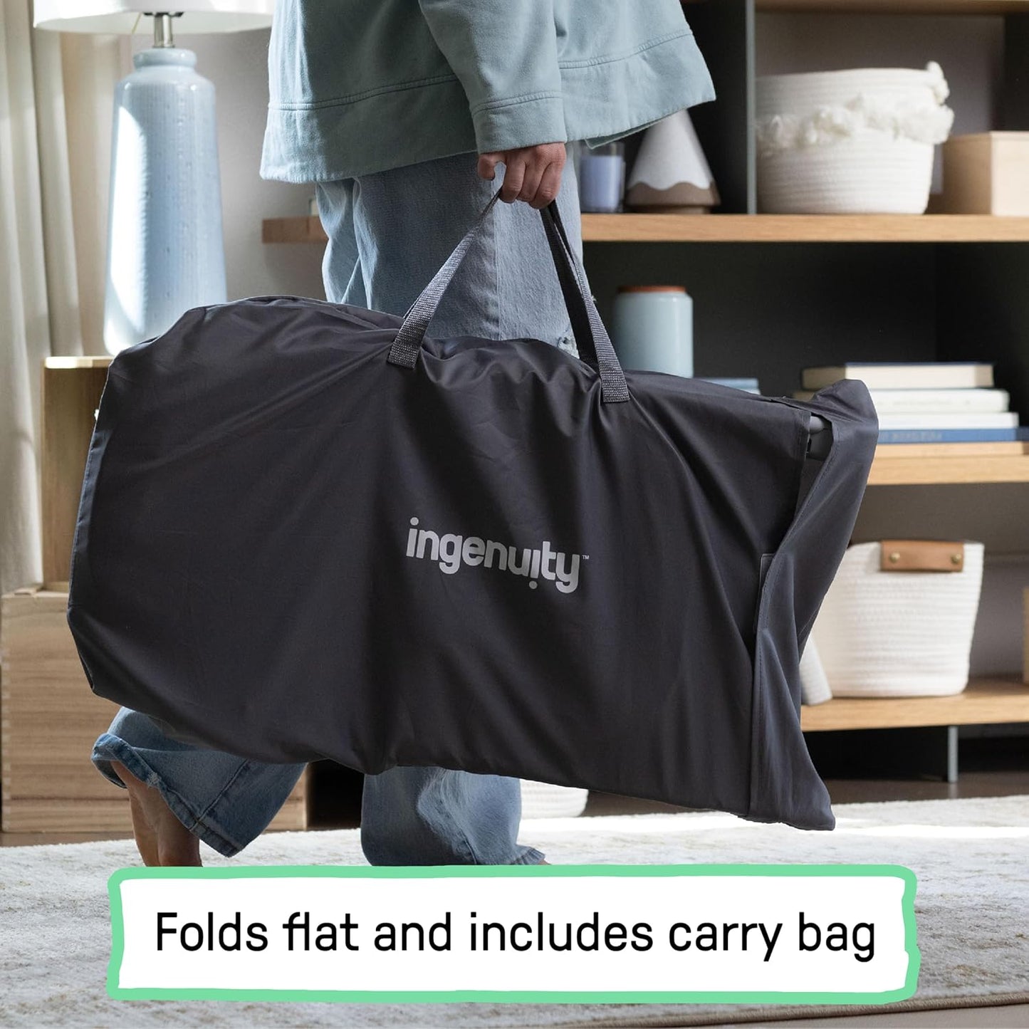 Kids2 - Ingenuity Happy Belly Rocker - Chambray