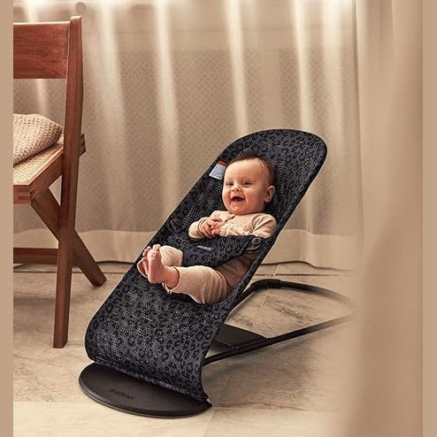 Babybjorn - Bouncer Bliss Mesh - Anthracite Leopard