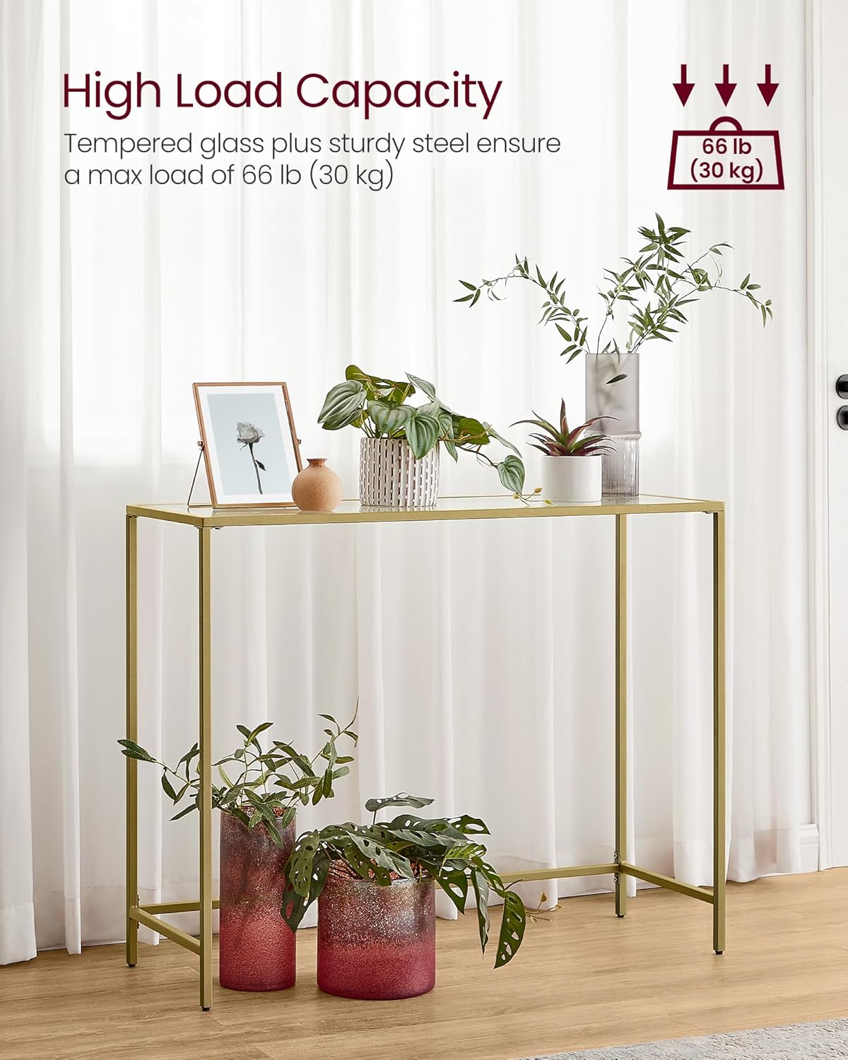 VASAGLE Console Table LGT26G