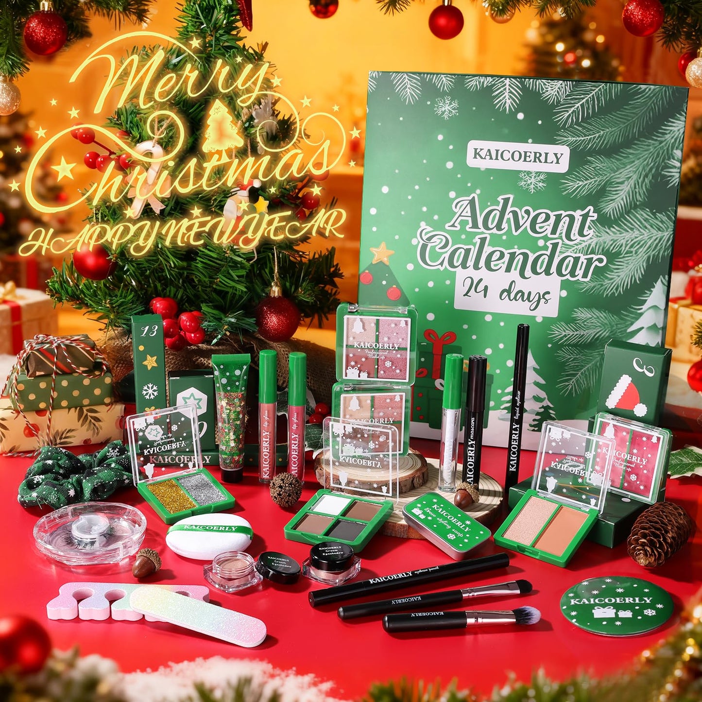 Makeup Advent Calendar 2025 for Women Teen Girls,24 Days Christmas Makeup Set with Surprises Individually Boxed ,2025 Xmas Countdown Calendar Makeup Kits for Christmas Party Festival - Medaid International