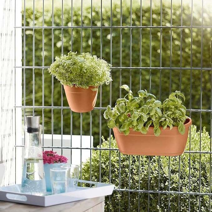 Poetic Emsa Flower Pot 517595, Column Shape, City, Terracotta , 20 cm