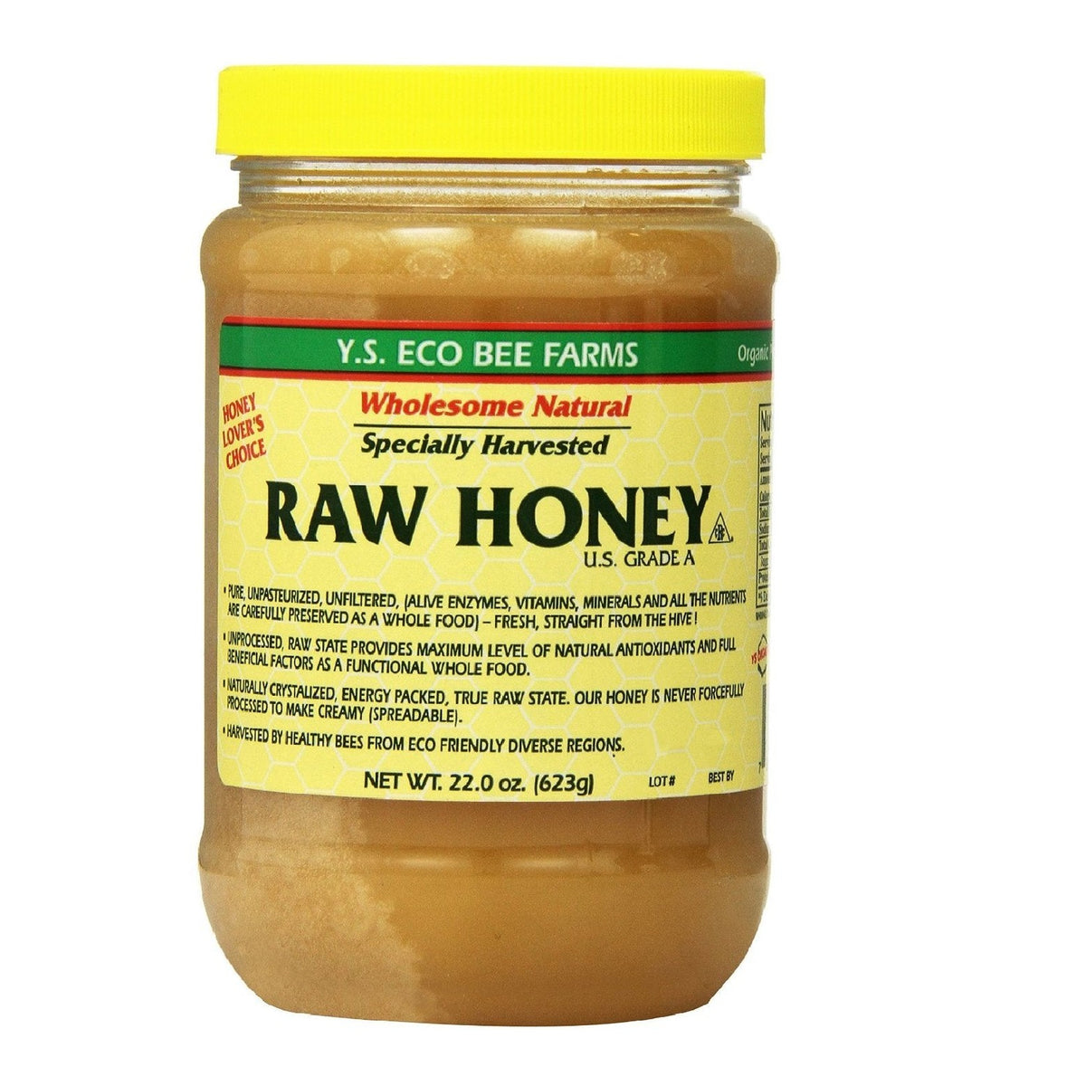 Y.S. Eco Bee Farms Raw Honey - 22 oz, Pack of 2 - Medaid International