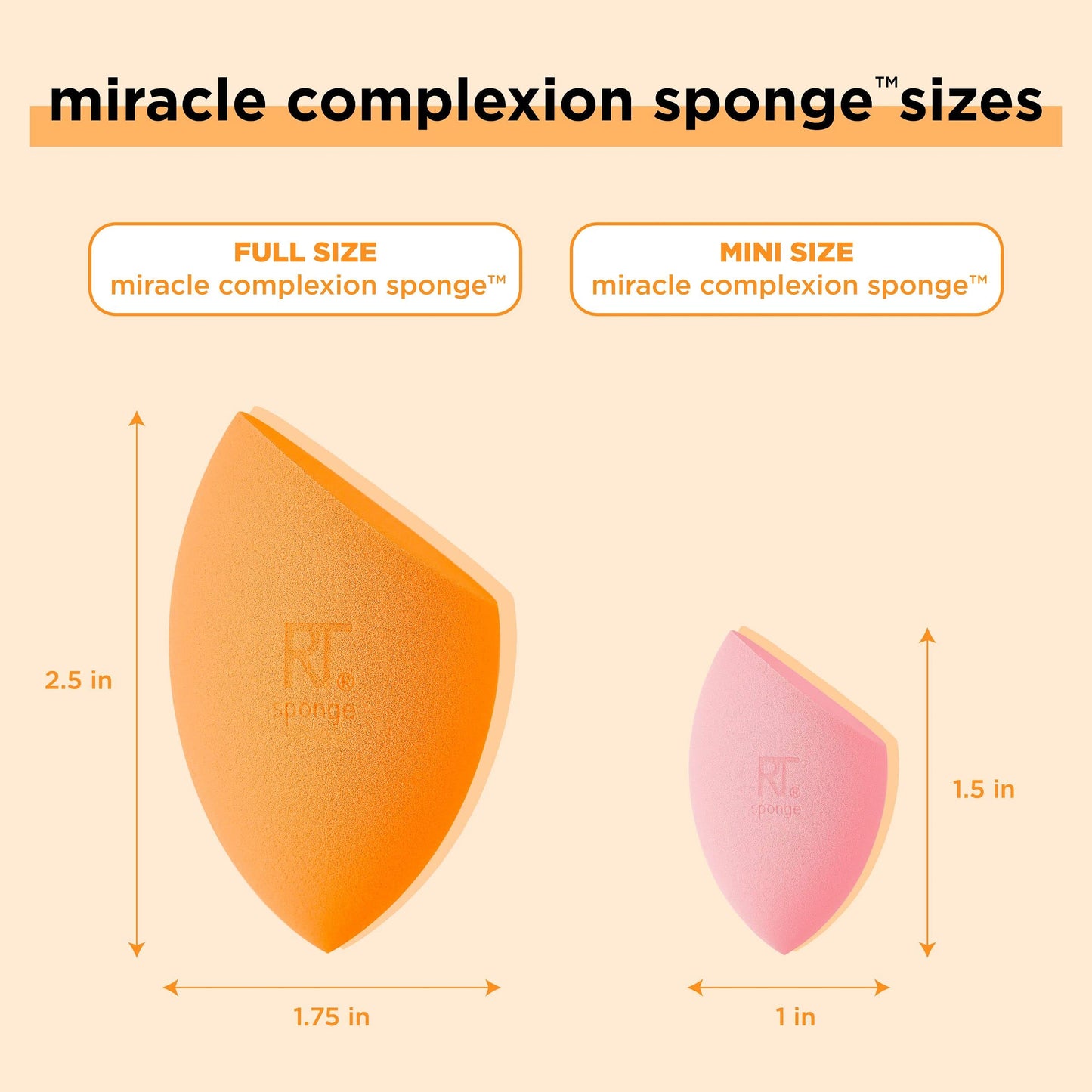 Real Techniques Mini Miracle Complexion Sponge 4 Pack, Small Makeup Blending Sponges, For Foundation & Concealer, Mini Size for Under Eyes & Touch-Ups, Travel Friendly, Natural Makeup, Latex-Free - Medaid International