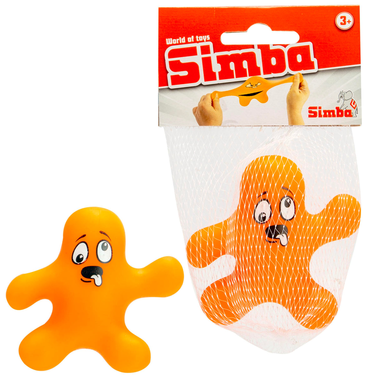 Simba World of Toys Stretchy Figure, 2 Assorted Styles, Stretchable Sensory Fidget Toy for Kids, Squishy Pull and Stretch Play Figure, Party Bag Toy, One Supplied, Ages 3+