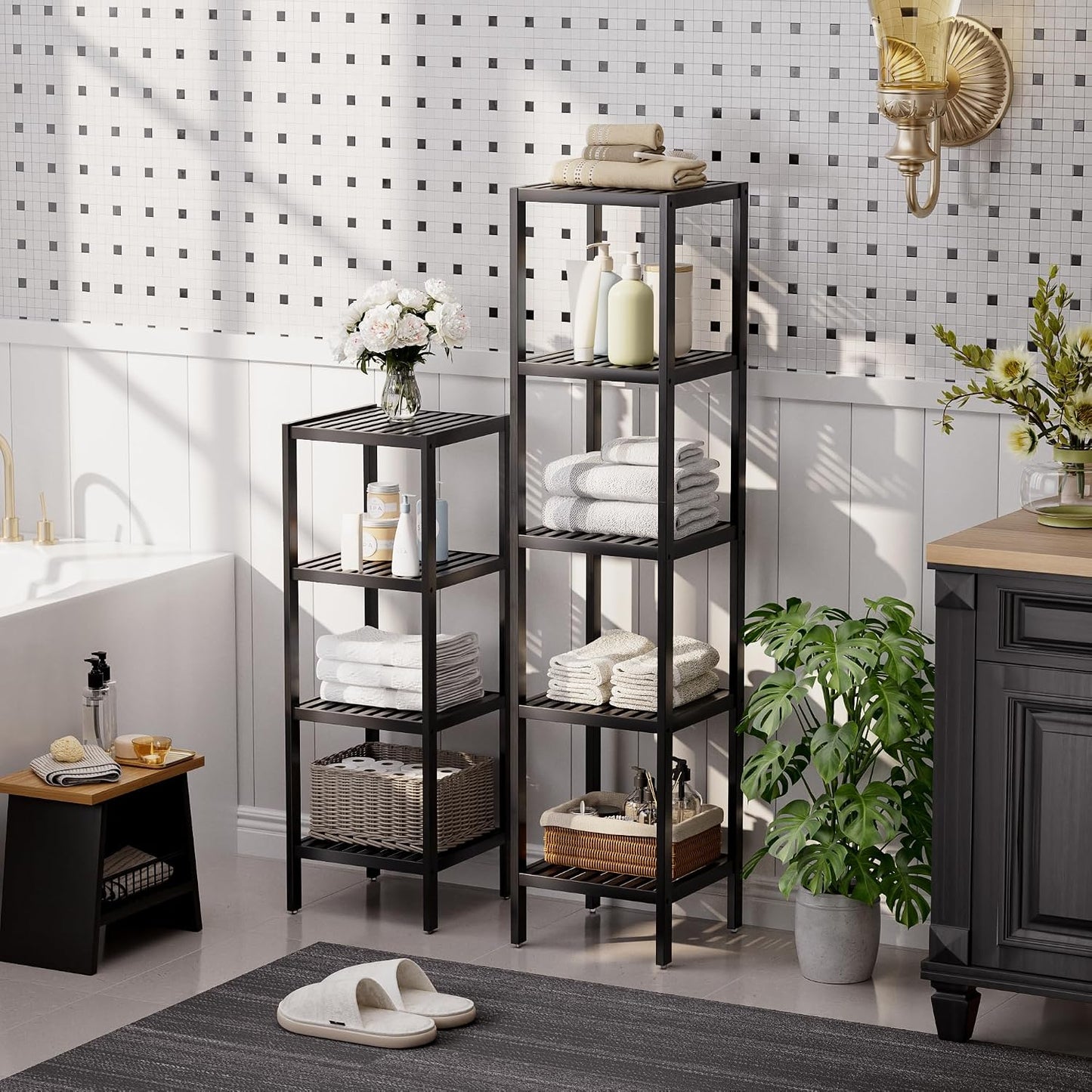 5-Tier Bamboo Storage Shelf