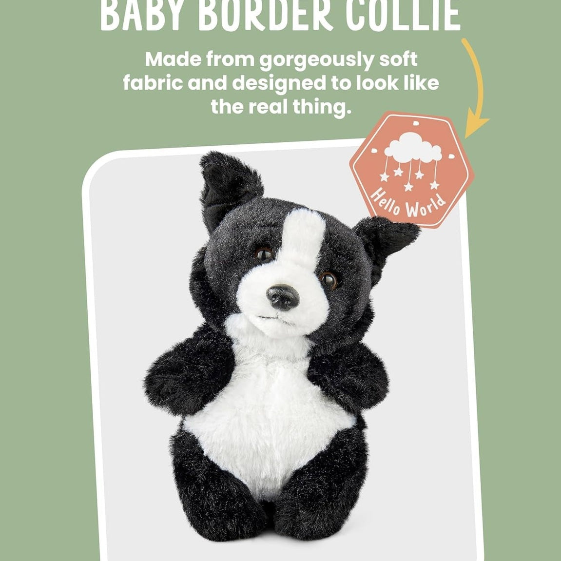 Living Nature Baby Border Collie Cuddly Toy