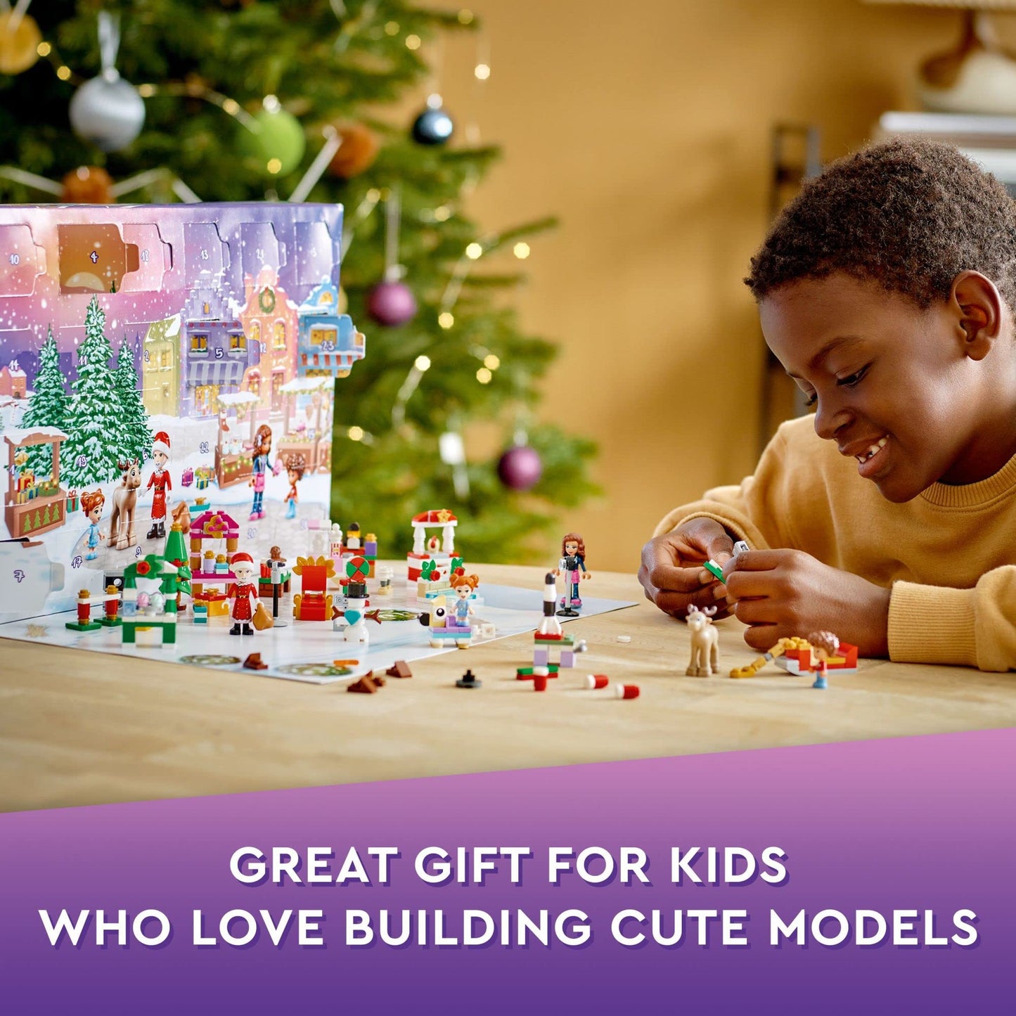 LEGO Friends 2022 Advent Calendar 41706 Building Toy Set; 24 Gifts and Holiday Toys, Including Santa’s Sleigh; for Kids, Boys and Girls, Ages 6+ (312 Pieces) - Medaid International