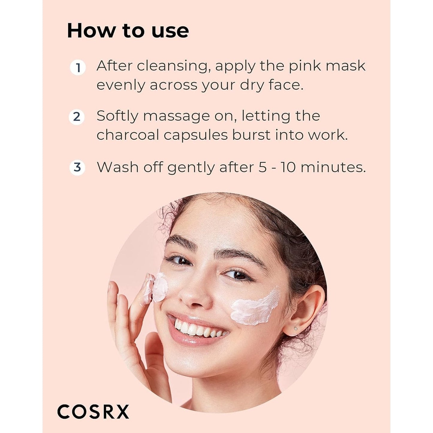 cosrx-poreless-clarifying-charcoal-mask-pink-110-g - Medaid International