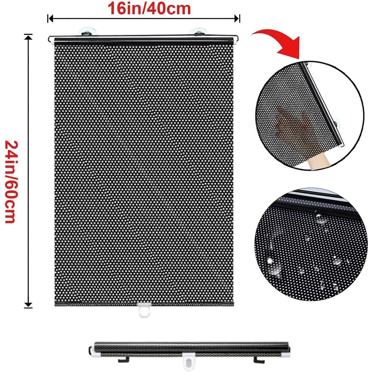 Medaid Retractable Window Privacy Shade (For Cars & Houses)