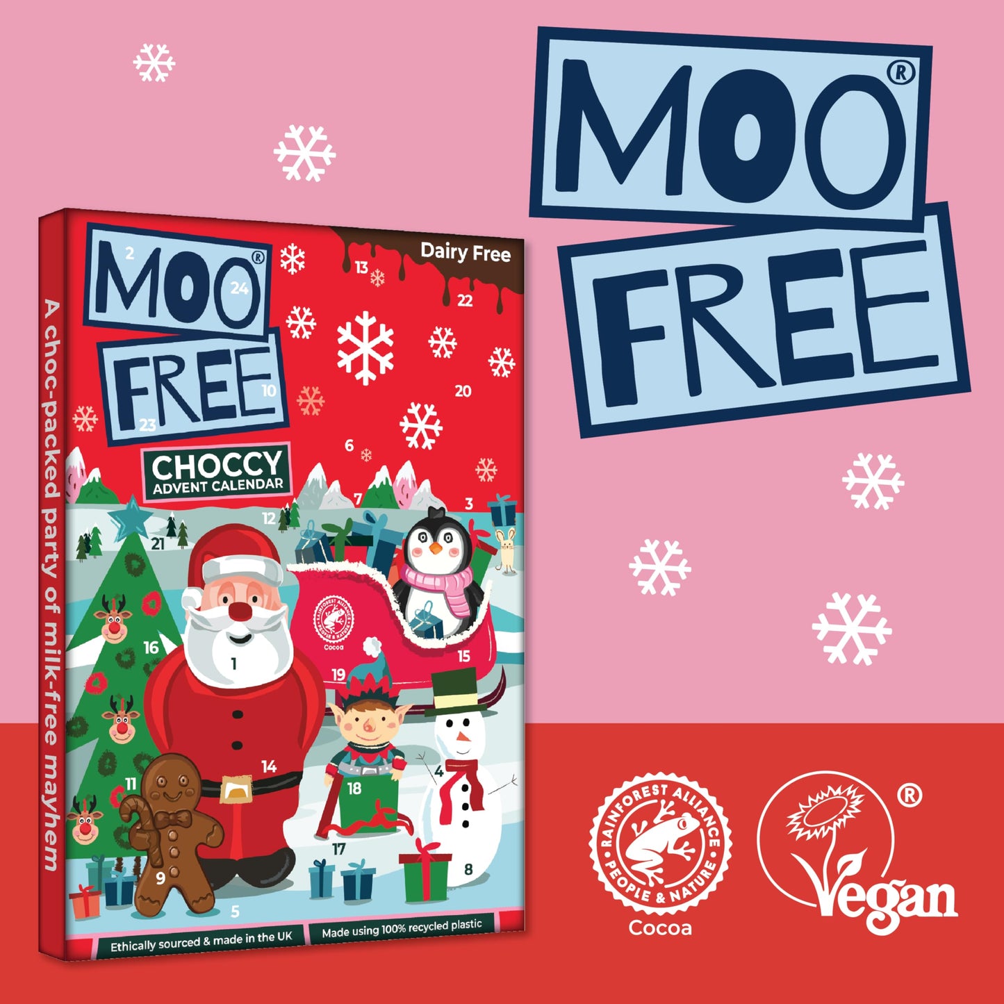 Moo Free Dairy Free, Organic Milk Tasting Advent Calendar - Medaid International