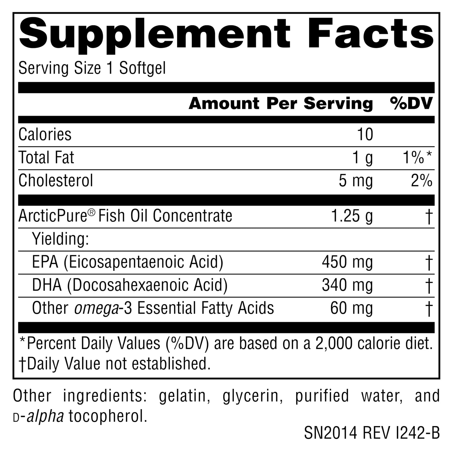 Source Naturals ArcticPure Ultra Potency 850 mg Omega-3 Fish Oil - 120 Softgels - Medaid International