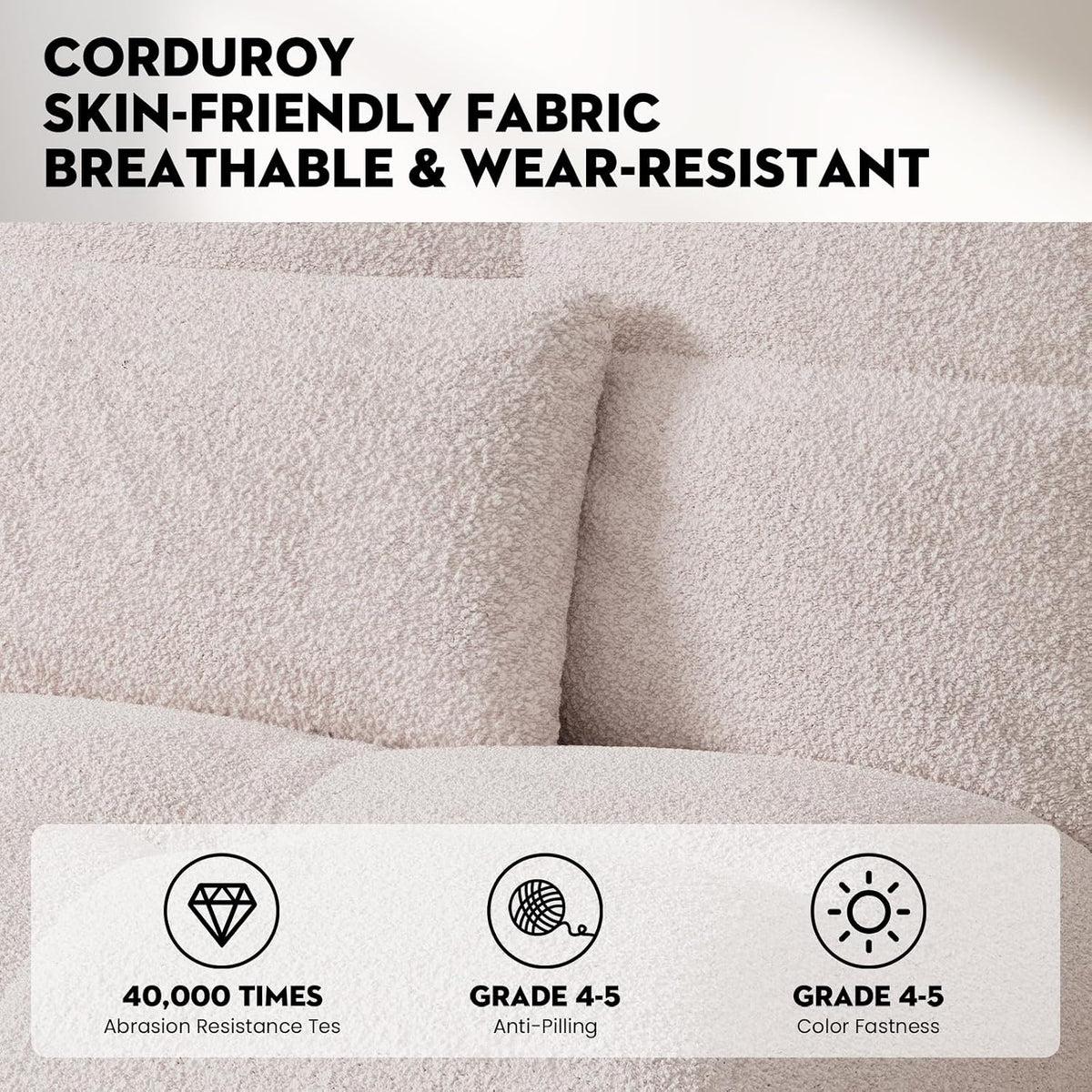 COMHOMA Futon Sofa Bed Sherpa with Adjustable Backrest (EU-B001-WB-NEW)
